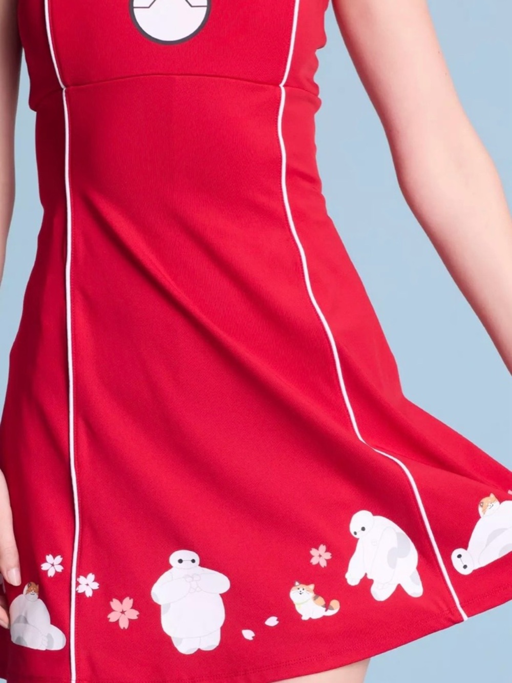 Disney Red Baymax Active Dress with Character Trim & Pockets - Picture 13 of 14
